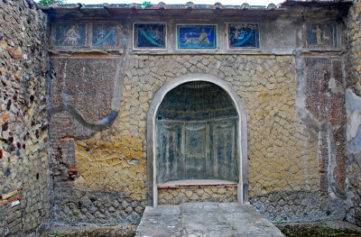 Mosiac covered Lararium - household shrine