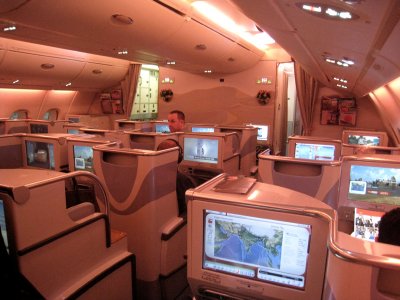 A rather large Business Class Section on this plane