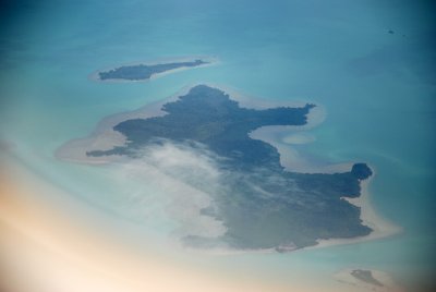 Dubai from the plane after takeoff