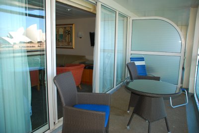 View of the balcony