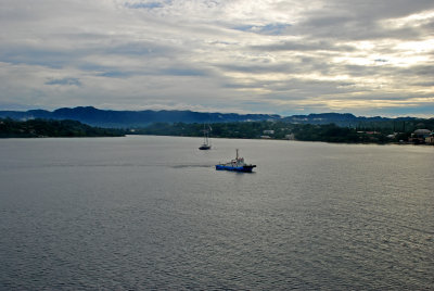 Sailing into Port Vila in the early hours of 9 April, 2011