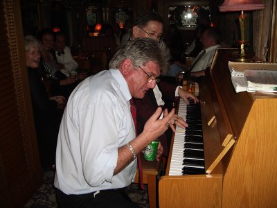 Dave having fun on the piano