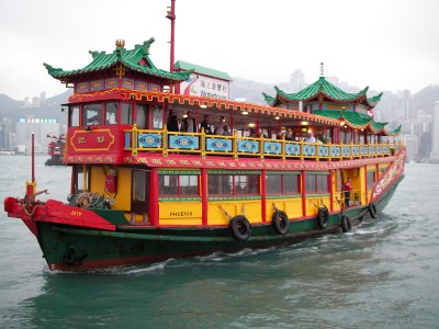 The boat for our excursion to the fish market  29 March, 2007