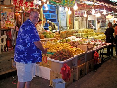 Ken at the local fruit market