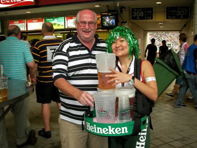 Ken's turn to buy the beer