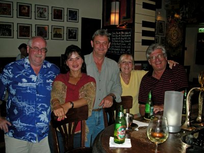 Warm down drinks at Carnegies in Wanchai