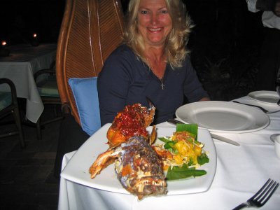 Sandi on a night out in Port Douglas 21 April, 2007