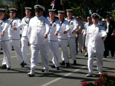 Procession along the main street of Port Douglas