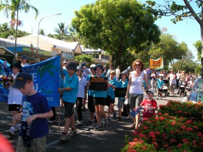  Procession along the main street of Port Douglas