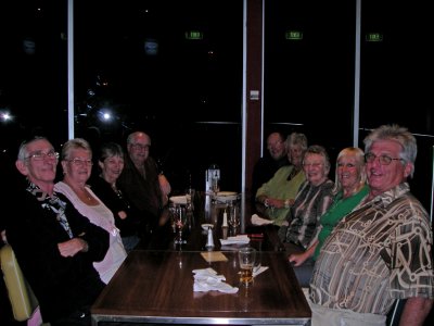 Having dinner with the Bests 6 May, 2007