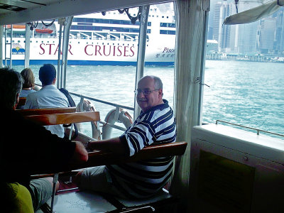 Ken on the Star Ferry 25 March, 2007