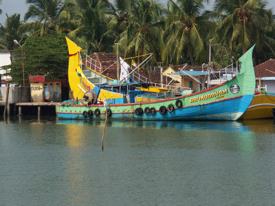  Colourful fishing boats