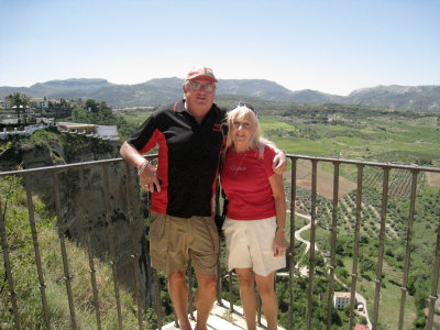 Dave and Rene on Lookout Point, Ronda