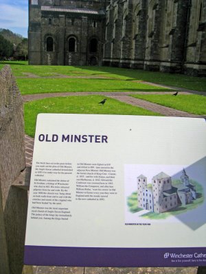  Sign regarding the cathedral
