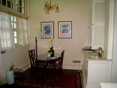 Dining area in the suite