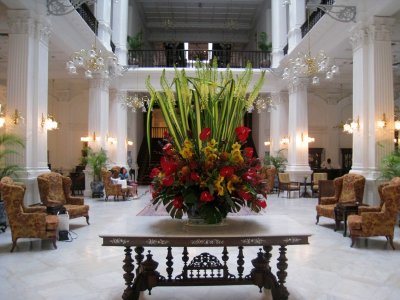 Raffles' lobby