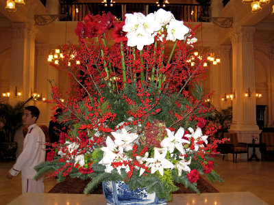 Lobby at Raffles, 30 December 2007