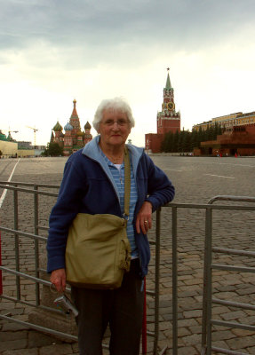 Marge in Red Square Moscow