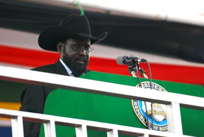 Salva Kiir the President of the new South Sudan