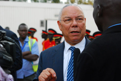 Colin Powell at the ceremony