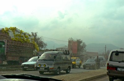 Traffic on the Jalalabad Road Kabul 28 November, 2006