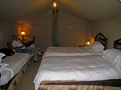  Inside the tent