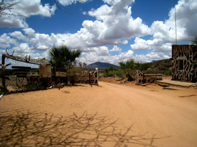 Entrance to the Shaba Game Reserve 15 September, 2011
