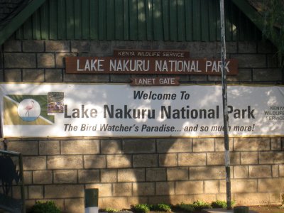  Sign for Lake Nakuru