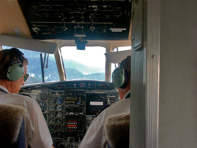 Flying in Papua New Guinea
