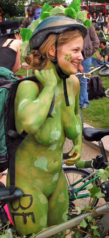  London naked bike ride 2008