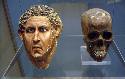 1 st C  AD Roman plaster head