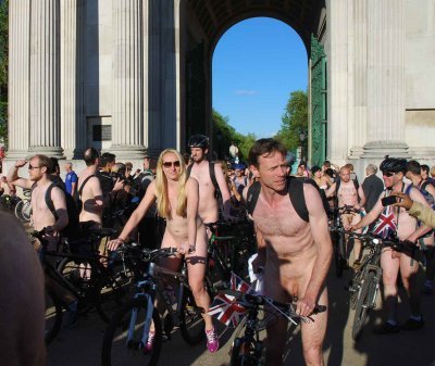  london naked bike ride 2012