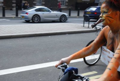  london naked bike ride 2012