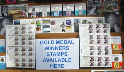 Olympic uk winners stamps