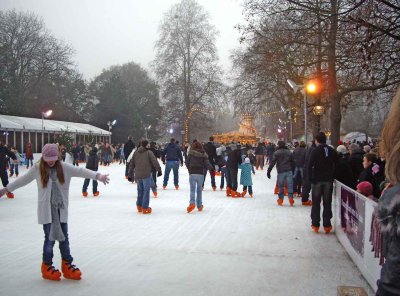 Skating in Hyde Park