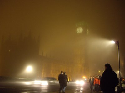 Big Ben in the fog