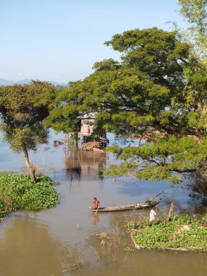 FLOODED LAND ON THE MEKONG