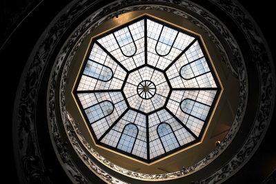 89 ROME, Vatican Museum, stairway skylight 