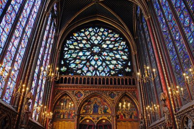 187 PARIS, Sainte-Chapelle Cathedral windows