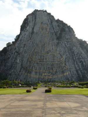 Buddah on mountain