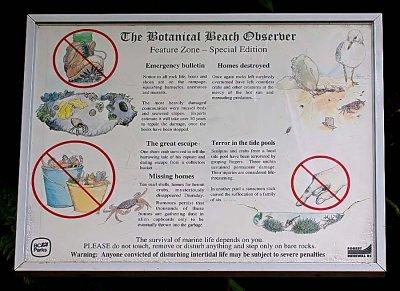 Botanical Beach Information Sign(Best Viewed in Original Size)