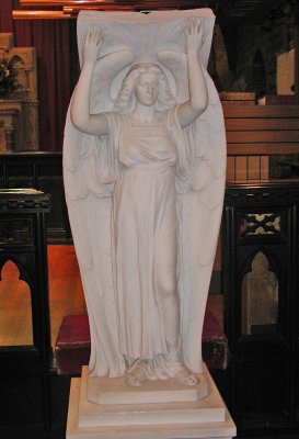 ANGELIC STATUE IN CHURCH