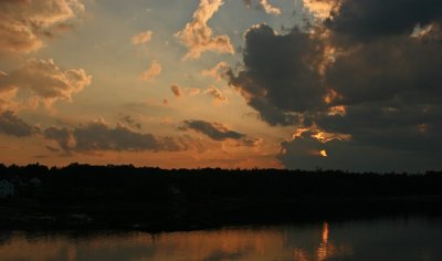 SUNSET FROM DEER ISLE