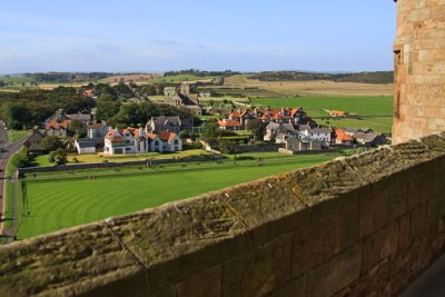 VILLAGE FROM BAMBURGH CASTLE