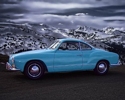 '64 Karmann Ghia in the Rockies