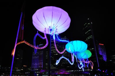 Coloured Octopus Lanterns