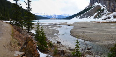 Looking towards Chateau Lake Louise