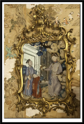Chinese Painted Mirror (mid 18c)