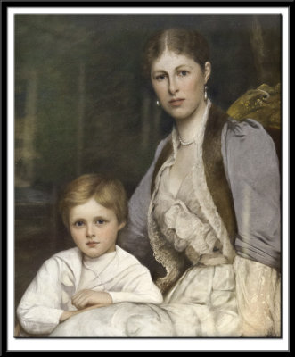 Margaret Countess of Morley (1855-1908) and her son Edmund
