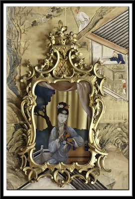 Chinese Painted Mirror